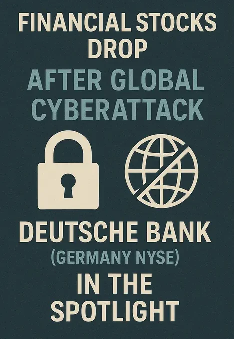 Financial Stocks Drop After Global Cyberattack Deutsche Bank (GERMANY NYSE) in the Spotlight